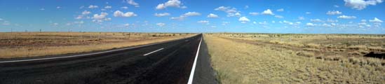 Landsborough Highway, also known
                    as Matilda Highway, Queensland, Australia